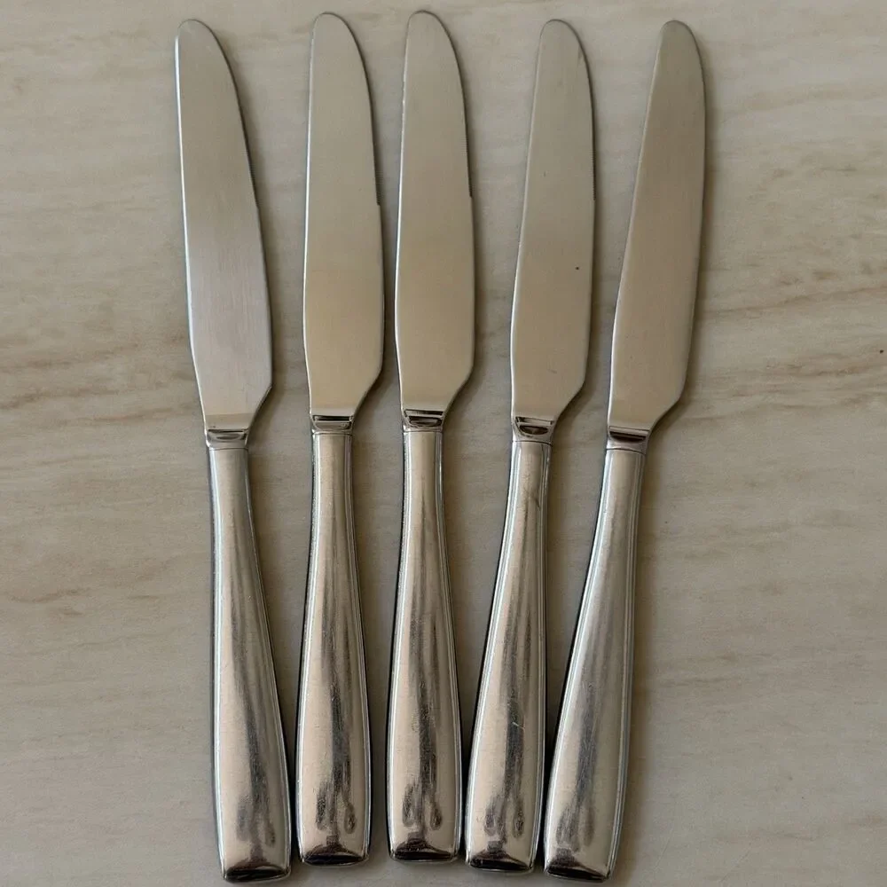 5pc Oneida USA Forte Heirloom Dinner Knives 9 1/2” Stainless